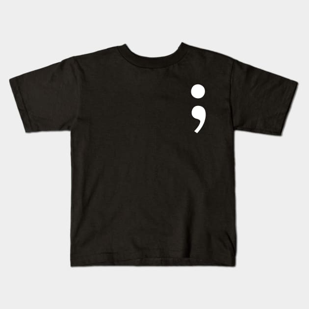 Semicolon Kids T-Shirt by devteez